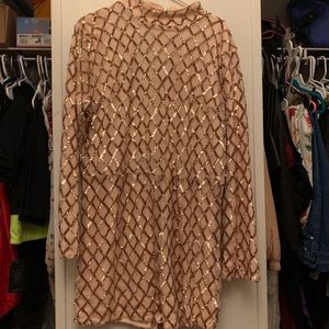 Blush and Rose Gold Romper